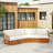 Acacia Patio V Sofa Setctional Set