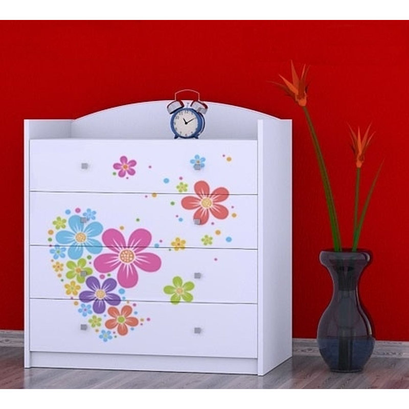 Melia Kids 4 - Drawer Chest, White