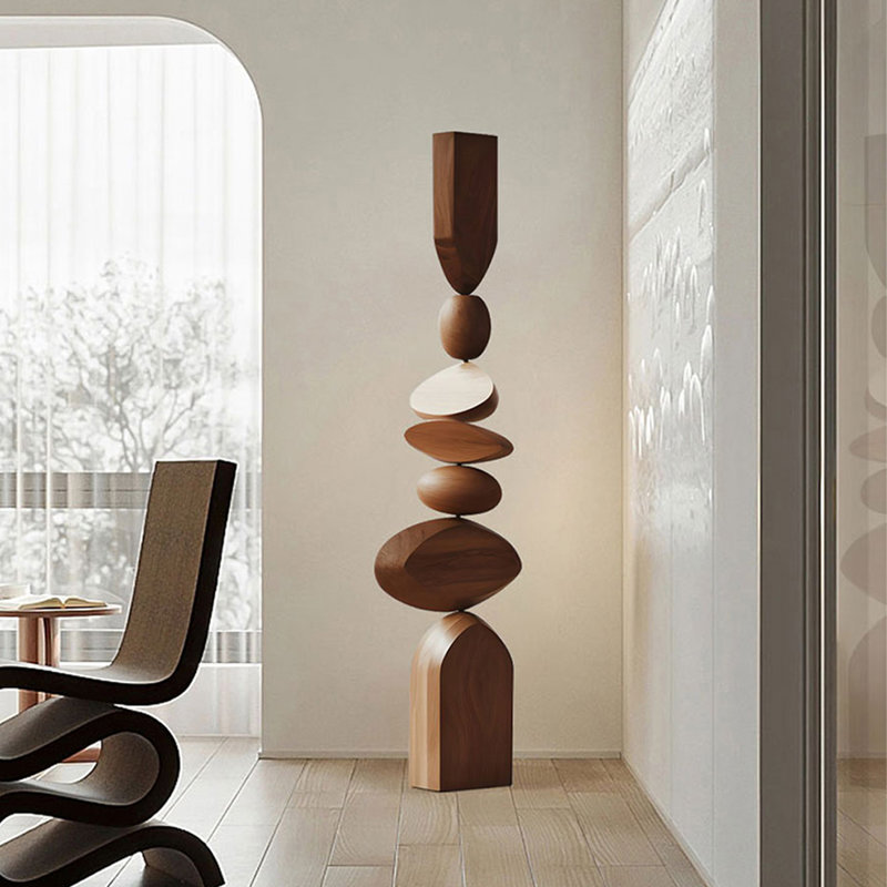 Brown solid wood abstract floor-standing decoration