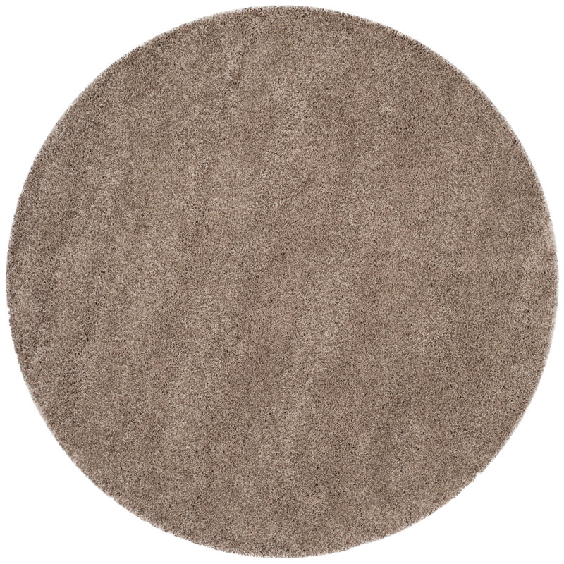 Assar Taupe Area Rug, Round 4'