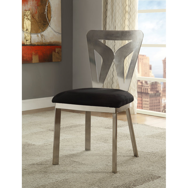 Chaise d'appoint en argent