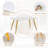 Marble Top Dining Set-611644901-611644903-611410810