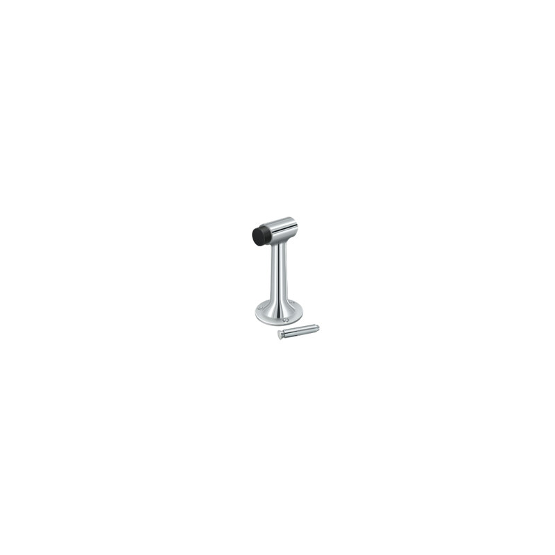 Door Stop, Polished Chrome
