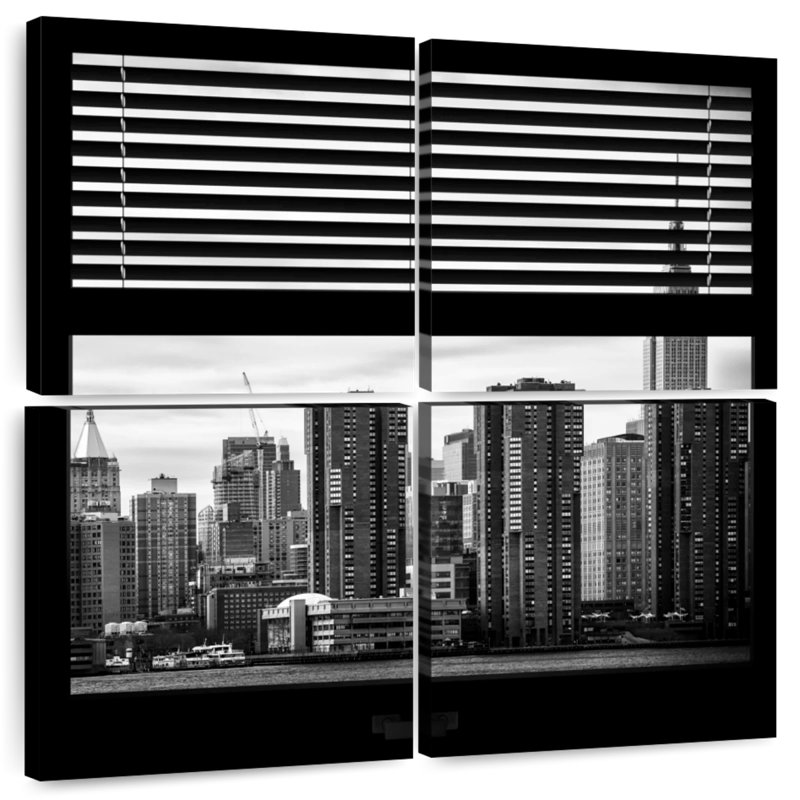 Window To New York, 18" H x 18" W