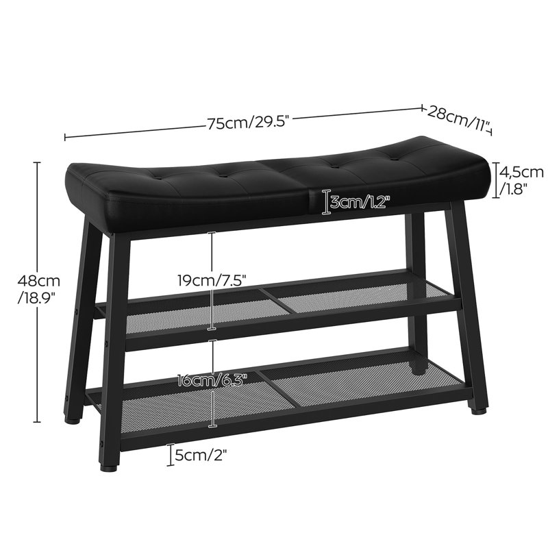 Shoe Bench, Black