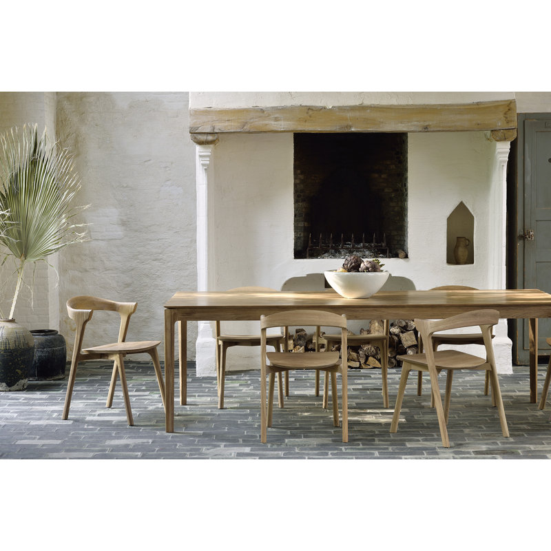 Bok Solid Wood Dining Chair, Brown