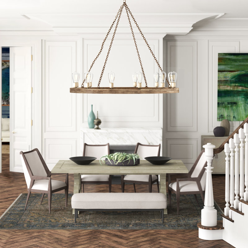 Geoffrey 12 - Light Chandelier, 38" H x 48" W x 48" D