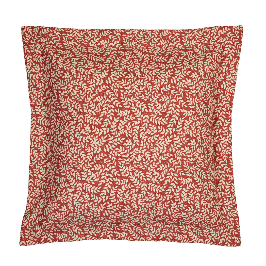 Bouvier Red Cotton Blend Floral Sham Thomasville At Home