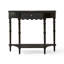 Console rétro en bois massif noir-1711271481