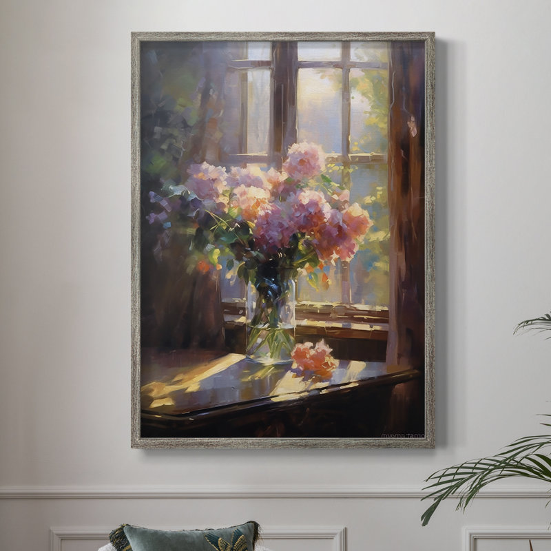«FLORAL Series DCCL XXXII», reproduction encadrée - bois massif, H 11 po x l 9 po