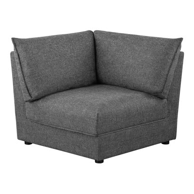 Chaise d'angle rembourrée Barely Black