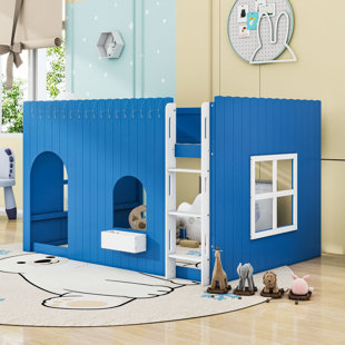 Loft Bed with LED Light String