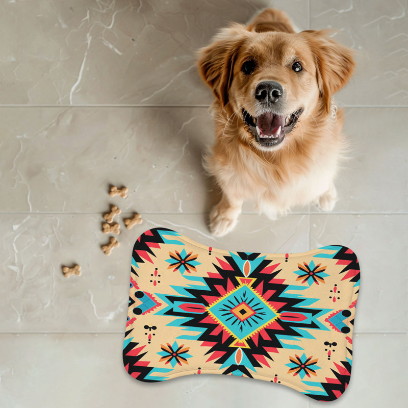 Colorful Colorful Designs - Tapis d'alimentation en os 1 pièce