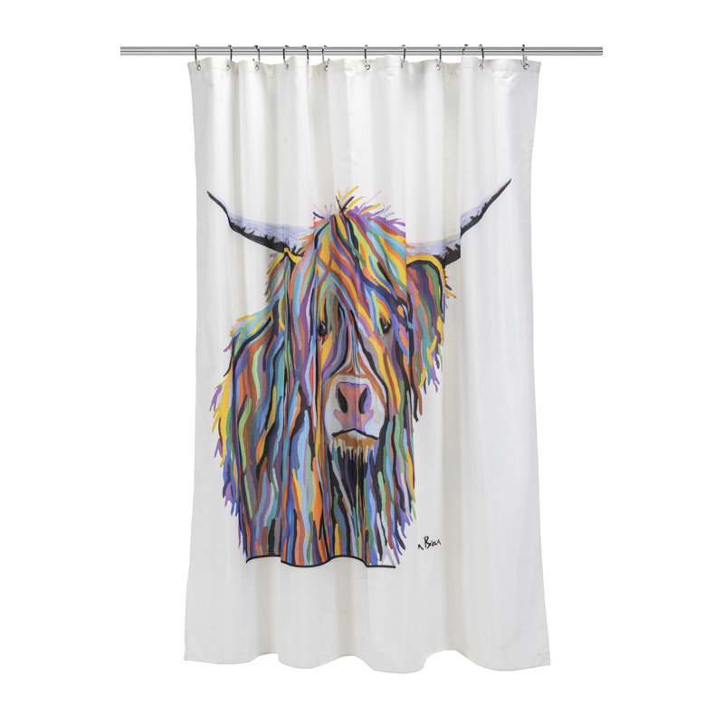Angus McCoo Art by Steven Brown Shower Curtain
