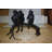 Three monkeys on a tree log - Bronze Statue -  Size: 27"L x 11"W x 18"H. 