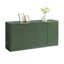 Buffet moderne incurvé moderne - 59 po avec 4 portes, pour salle à manger ou console multimédia - Mid-Century Organic Modern-1733127064-1734302386