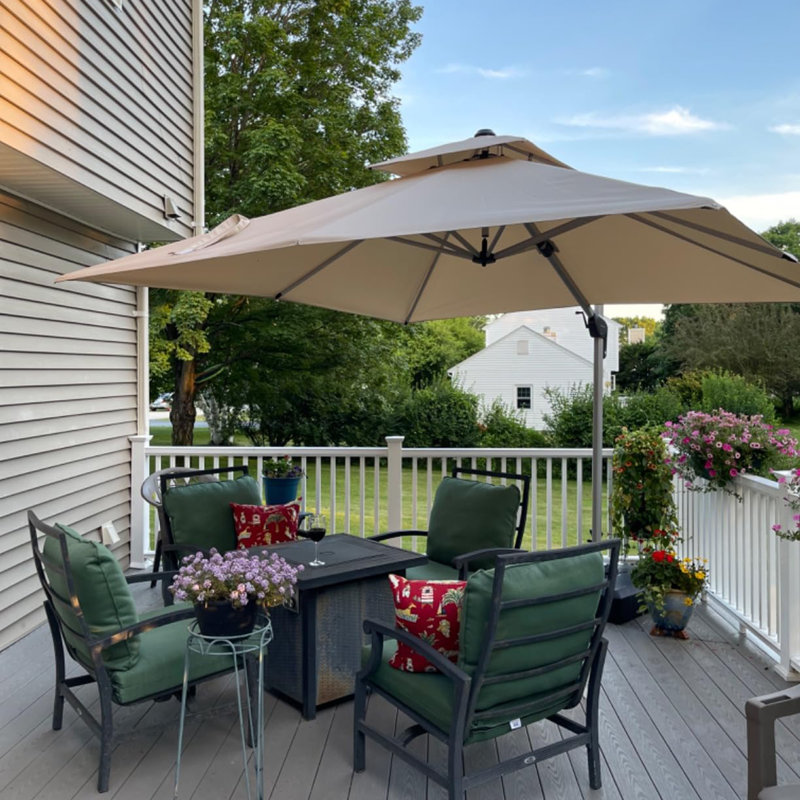 304cm Cantilever Parasol, Beige