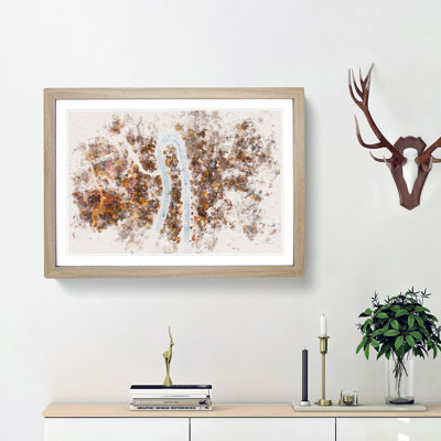 Bend in the Forest Road Watercolour - Picture Frame Graphic Art Print