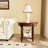 LUMERA Collection 24" Tall Oval Wood End Table with Storage-470554917