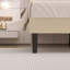 Lit plateforme tapissier Candelaria avec tête de lit capitonnée réglable, cadre de lit en tissu de lin avec tête de lit capitonnée à boutons, aucun sommier requis, support à lattes en bois, lit tapissier moderne pour la chambre à coucher-1308152026-1284791951