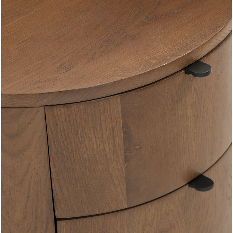 THEO TWO DRAWER NIGHTSTAND, Brown
