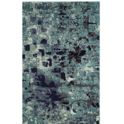 Hertzler Abstract Light Blue/Multi Rug