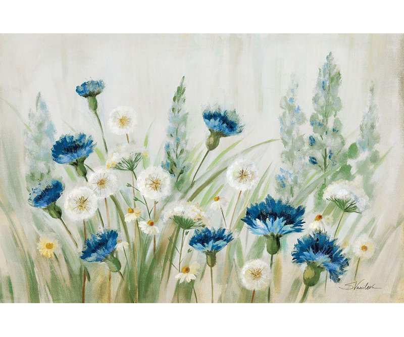 Art Direct Vassileva, Silvia, reproduction d'art sur toile, Fleurs des Champs, H 33 po x l 48 po