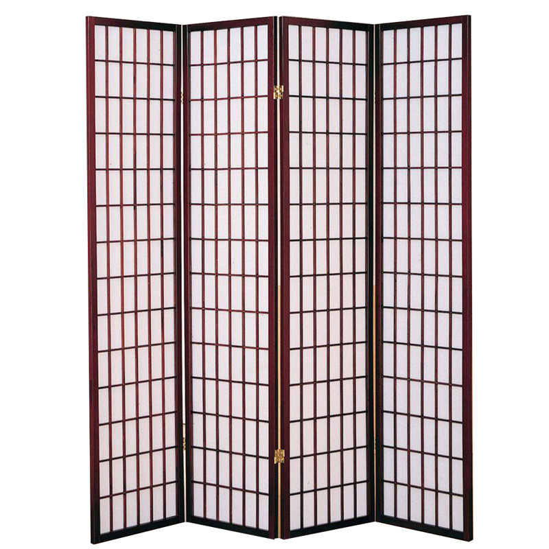Meilen Cherry 4 Panel Shoji Screen
