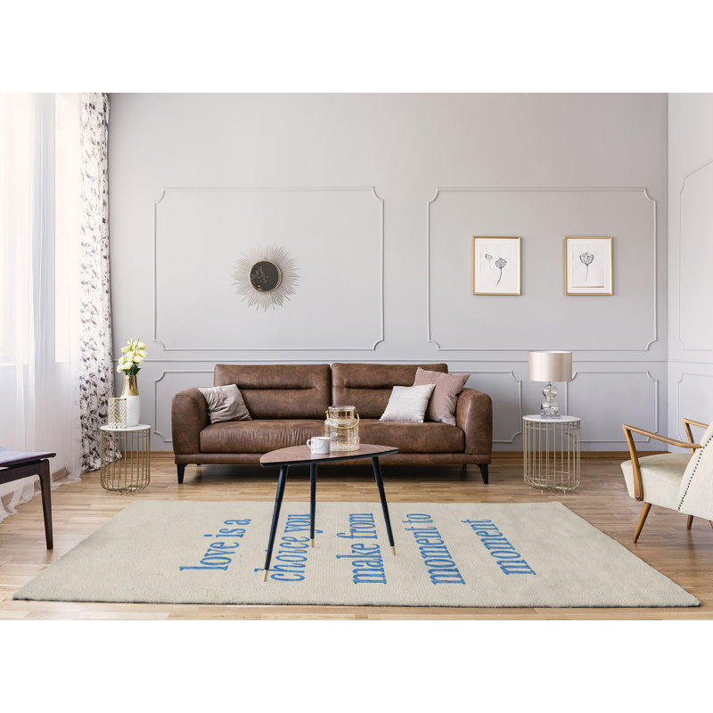 Quotes Chenille Indoor Rug, Rectangle 5' x 7'