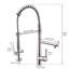 Robinet de cuisine moderne avec ressorts robustes et robinet de pré-rinçage en nickel brossé-718643100