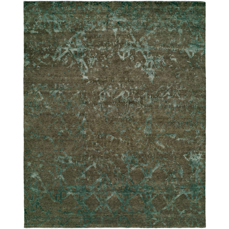 Area Rug in Brown, Rectangle 9' x 12'