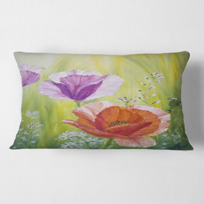 Floral Throw Pillow