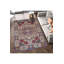 Blue Burgundy Pattern Woven Base Modern Decorative Machine Washable Area Rug-2075966150