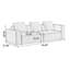 Canapé modulaire gris en coton et lin-109050823-109050825