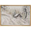 «Winter Cabin Rustic Snowy Scenery Nature Landscape», reproduction d'art sur toile encadrée-107118018-107118022
