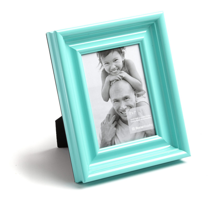 Cadre photo Roma, 4 po x 6 po, Bleu sarcelle