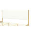 Structure de lit tapissier blanc moderne Modern