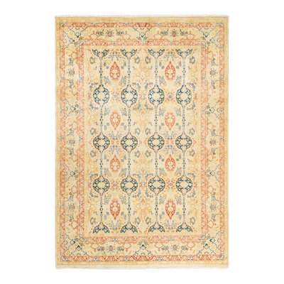 Keenan One-of-a-Kind 6' 1" X 8' 9" 2000s Wool Area Rug in Ivory