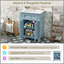 Armoire de salle de bain 24 po avec portes à fermeture douce et tablette réglable, meuble-lavabo avec lavabo en céramique-1792885003