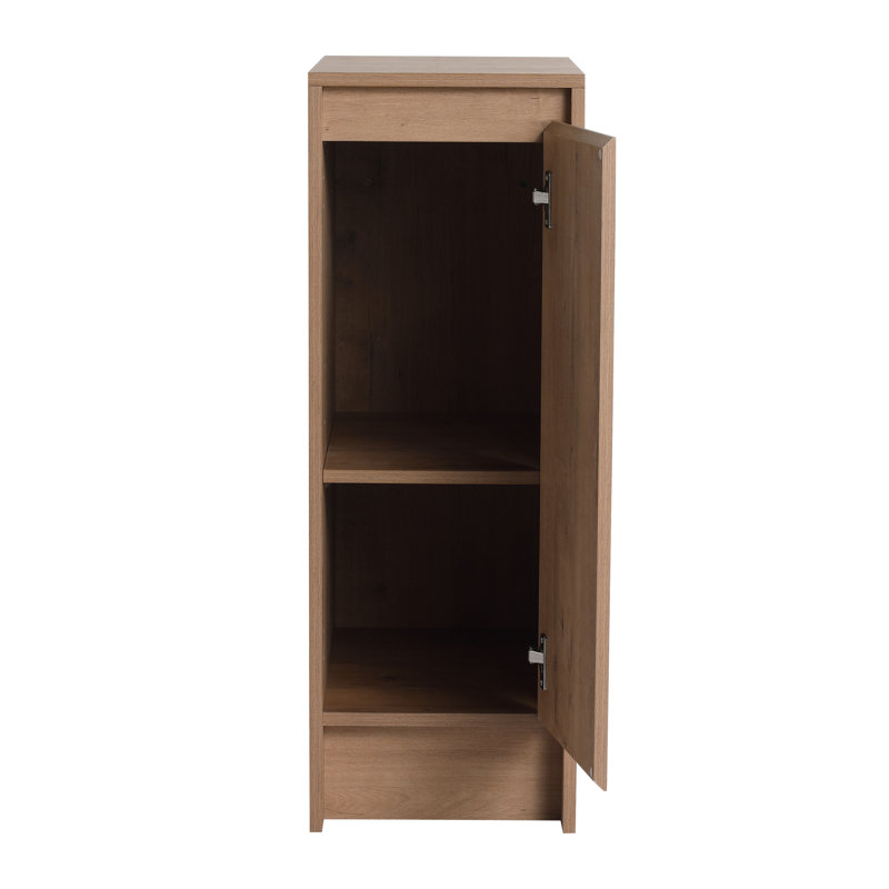 Meuble-lavabo sur pied simple 36 po avec plateau en résine et rangement mural pour salle de bain 12 po Vowar