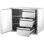Ensemble d'armoires de cuisine extérieures l 28 po x H 22 po x P 19,5 po avec cloison idéale pour la cuisine extérieure