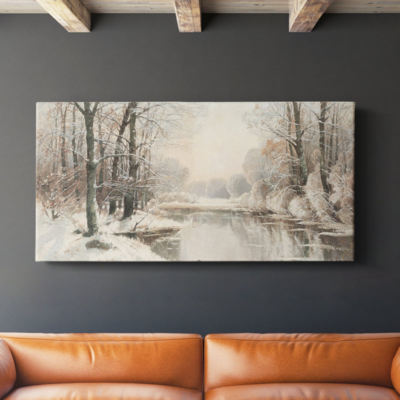 Série paysage - CDXVII - Toile tendue avec châssis - Prêt à accrocher, H 20 po x l 40 po