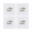 Bird Motif Embroidered Linen Cocktail Napkins