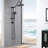 Shower Head With Handheld Shower System With 10" Rain Shower Head-124944832
