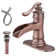 Single-Hole Single-handle Bathroom Faucet with Drain Assembly