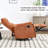 Heat Massage Manual Recliner Chair With Rocker And Swivel In Fabric For Living Room-1068872047