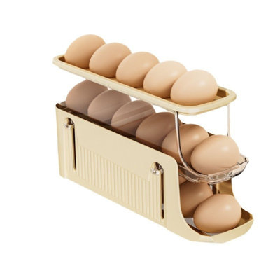 Egg Holder For Fridge Auto Rolling Egg Dispenser