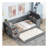 Twin Size Daybed with Storage Arms, Trundle and Charging Station-377848381