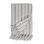 Naples Striped Linen Hand Loomed Throw Blanket