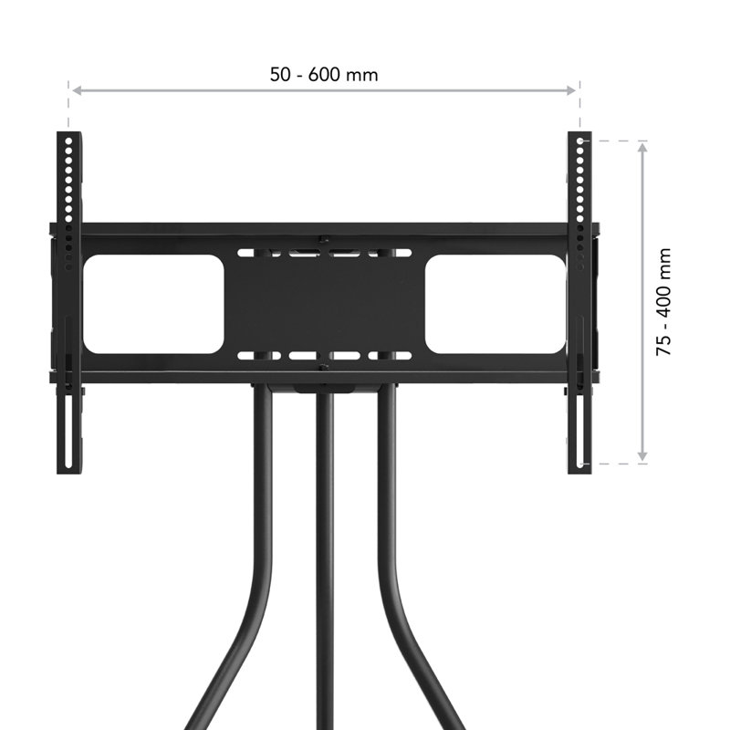 Evelette TV Stand for TVs up to 65", Black